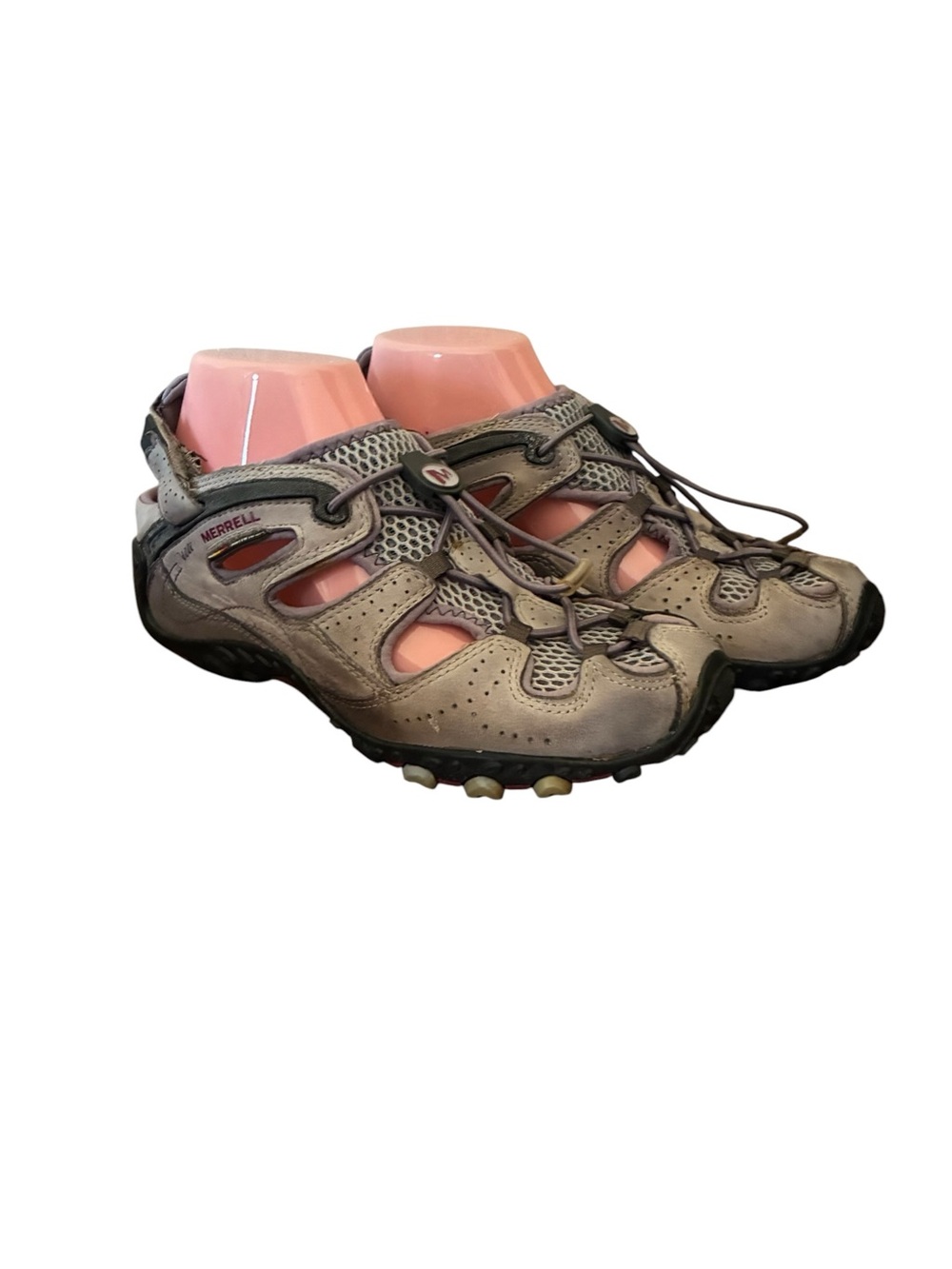 Merrell Women's Gray and Pink Hybrid Hiking Sandals - Picture 2 of 15